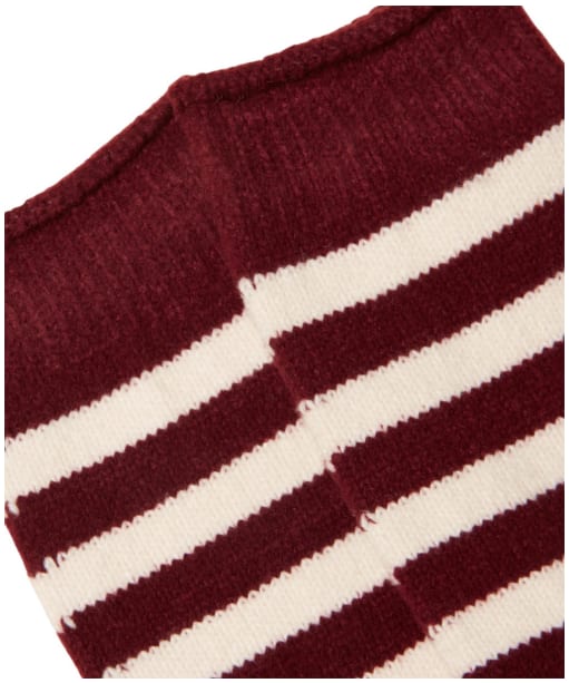 Women's Joules Cosy Stripe Socks - Berry Pink Stripe