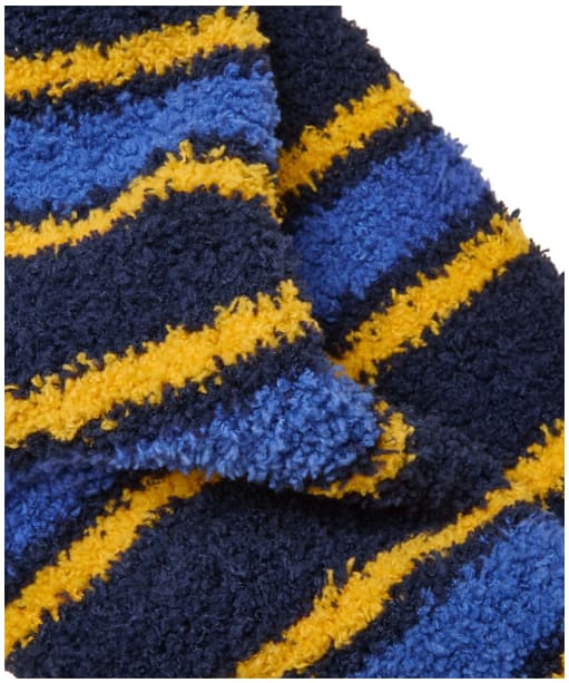 Men's Joules Fluffy Stripe Socks - Blue Stripe