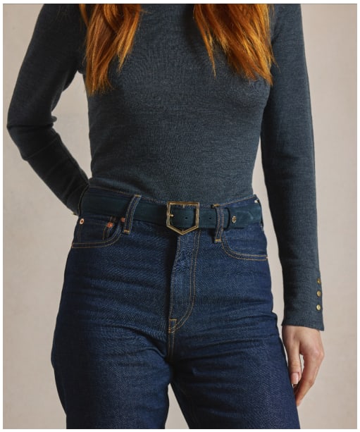 Fairfax & Favor Felbrigg Suede Belt - Teal