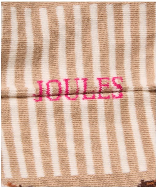 Women's Joules Everyday Sock - 2 Pack - Neutral Green Fox