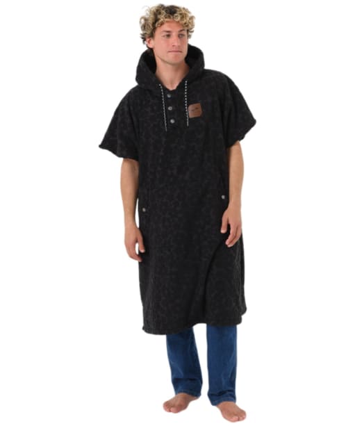 Slowtide Ginny Changing Poncho - Faded Black