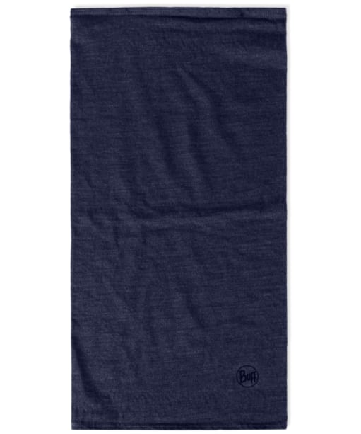 Buff Merino Midweight Melange Necktube - Night Blue