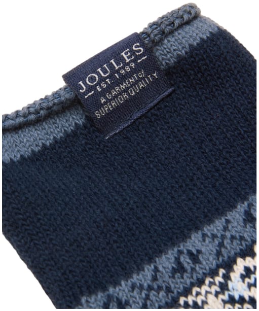 Men's Joules Alby Fair Isle Socks - Navy