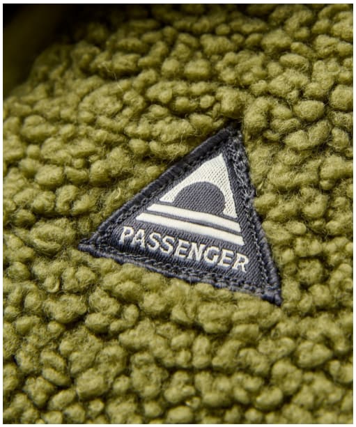 Men's Passenger Clothing Woodland Recycled 1/2 Zip Sherpa Fleece - Khaki