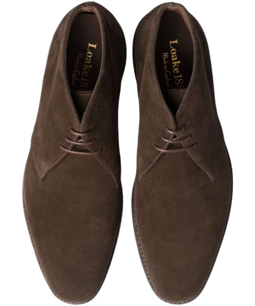  Men's Loake Pimlico Chukka Boot - Dark Brown Suede