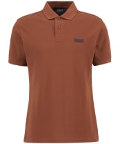 Men's Barbour International Essential Polo - Dark Ginger