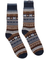 Men's Joules Alby Fair Isle Socks - Navy