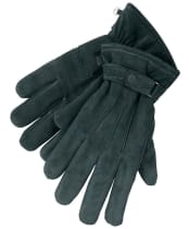 Men's Barbour Leather Thinsulate Gloves - Black