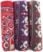 Men's Barbour Paisley Handkerchiefs - Red / Green / Navy