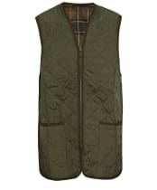 Men's Barbour Classic Quilted Waistcoat / Zip-In Liner - Olive