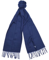 Barbour Plain Lambswool Scarf- Navy