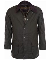 Men's Barbour Bristol Waxed Jacket - Olive