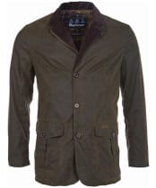 Barbour Lutz Waxed Jacket - Olive