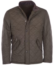 Mens Barbour Powell Quilted Jacket - Olive