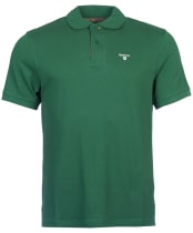 Men's Barbour Tartan Pique Polo Shirt - Racing Green