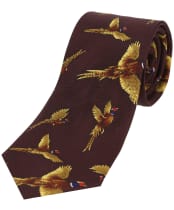 Soprano Flying Pheasants Tie - Wine