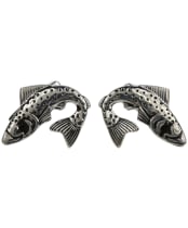 Soprano Trout Silver Cufflinks - Silver