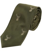 Soprano Stags Head Tie - Green