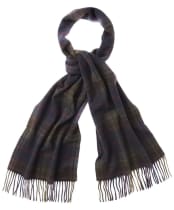 Barbour Brignall Lambswool Scarf - Olive / Brown