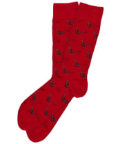 Men's Barbour Mavin Socks - Red / Pheasant