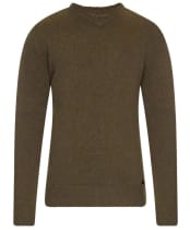 Barbour Nelson Essential V Neck Jumper - Seaweed