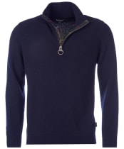 Men’s Barbour Holden Half Zip Sweater - Navy