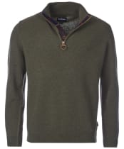 Men’s Barbour Holden Half Zip Sweater - Olive