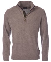 Men’s Barbour Holden Half Zip Sweater - Military Marl