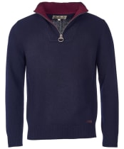 Men's Barbour Nelson Half Zip Sweater - Navy
