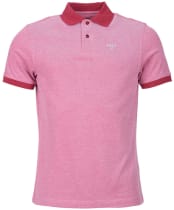 Men's Barbour Sports Polo Mix Shirt - Raspberry