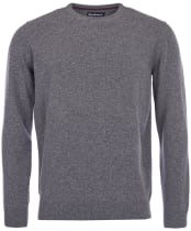 Men's Barbour Essential Lambswool Crew Neck Sweater - New Storm Grey