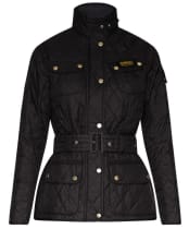 Women's Barbour International Lightweight Quilted Jacket - Black