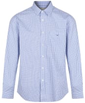 Men’s R.M. Williams Collins Shirt  - White / Blue