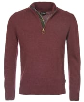 Men’s Barbour Holden Half Zip Sweater - Merlot