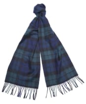 Barbour New Check Tartan Scarf - Black Watch