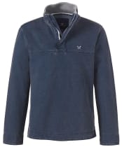 Men’s Crew Clothing Padstow Pique Sweatshirt - Navy
