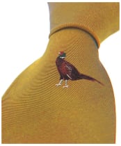 Men’s Soprano Country Single Standing Pheasant Tie - Mustard