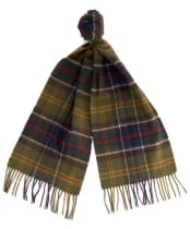 Barbour Tartan Merino Cashmere Wool Scarf - Classic Tartan