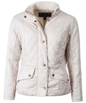 Women's Barbour Flyweight Cavalry Quilted Jacket - Pearl