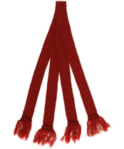Pennine Plain Garter - Ruby