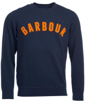 Men’s Barbour Prep Logo Crew Neck Sweater - Navy