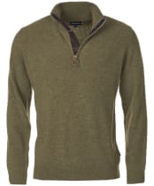 Men’s Barbour Holden Half Zip Sweater - Olive Marl