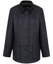 Women’s Barbour Lightweight Beadnell Wax Jacket - Royal Navy