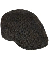 Heather Highland Harris Tweed Flat Cap - Grey