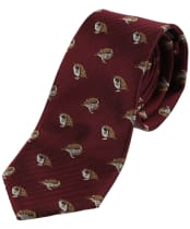 Men’s Soprano Standing Pheasants Silk Tie - Wine