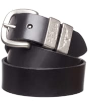 Men's R.M. Williams Solid Hide Belt - Black