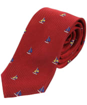 Men’s Soprano Sailing Boats Silk Tie - Red
