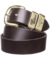Men’s R.M. Williams 3 Piece Solid Hide Belt - Chestnut