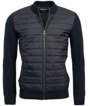 Men’s Barbour Carn Baffle Zip Thru Sweater Jacket - Navy