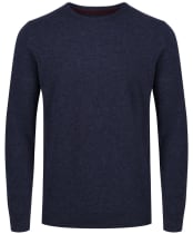 Men's Barbour Essential Lambswool Crew Neck Sweater - Indigo